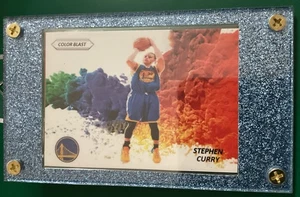 COLOR BLAST Stephen Curry Shooting Variation GoldenStateWarrior Sky Blue Display - Picture 1 of 7