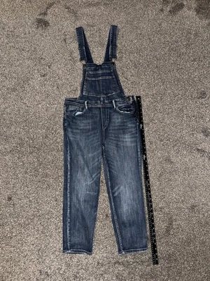 Blank NYC 女式棉质无袖吊带领连体裤蓝色 28 码 — 第 1/4 张图片