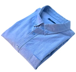 Cotton Traders Shirt Short Sleeve Blue Men's UK Size 3XL XXXL - Picture 1 of 8