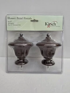 Acabados de caoba Kirsch se adaptan a poste de madera maciza de 1 3/8" de diámetro NUEVO - Imagen 1 de 4