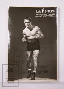 Original Spanish Boxer Luis Romero Signed Photograph - Signed in 1950 - Boxing - Picture 1 of 5