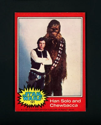 Han Solo and Chewbacca 1977 Topps Star Wars #121 NM - Image 1 of 2