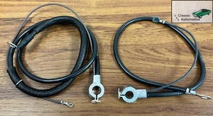 1967 Camaro Spring Ring Pos Neg Battery Cables Pair BIG BLOCK Top Post USA MADE - Picture 1 of 5