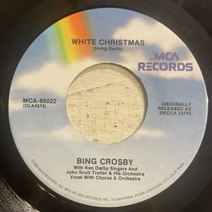 Bing Crosby White Christmas / God Rest Ye Merry Gentlemen 7” 45 MCA EX!!! - Picture 1 of 4