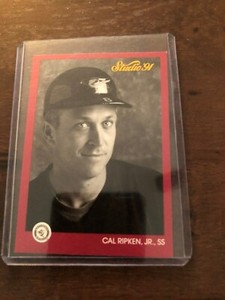 1991 Leaf Studio Baseball # 9 Cal Ripken Jr.