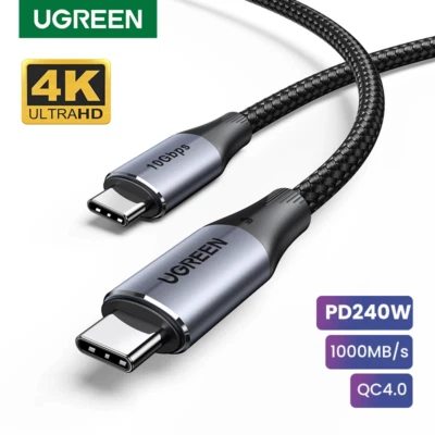 UGREEN 240W PD 3.1 10Gbps Supercharger 4K HD USB C to USB C Fast Charging Cable - Image 1 of 4