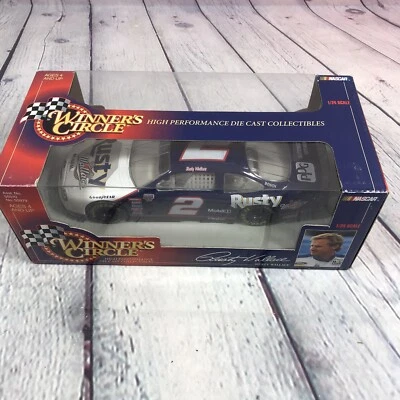 1998 Diecast Car Rusty Wallace Nascar Mobil One 1:24 Winners Circle in Box - Image 1 of 4
