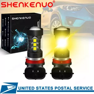 For Honda Civic 2006-2019 H11 H8 Golden Yellow LED Fog Driving Light Bulbs 3000K - Bild 1 von 9