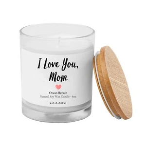 Scented Candle Gift for Mom from Son Daughter - I Love You Mom Candle - Mothe... - Picture 1 of 5