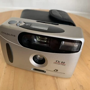 Goldline Sovereign TX Focus Free APS Film Camera - Silver with Case ~ VGC - Picture 1 of 12