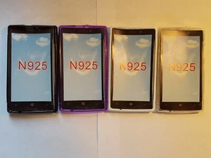TPU silicone skin, gel, rubber phone case cover to fit Nokia Lumia 925 - Picture 1 of 28