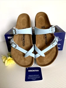 🌼Birkenstock Mayari Brushed Sky Birko-Flor Upper, Leather Insole, Regular US 6 - Picture 1 of 24