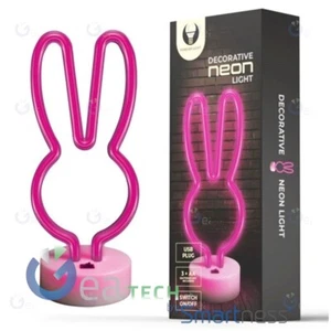 Brambles Forever Light Lamp Neon LED Light Decorative USB Plug on-Off Rabbit - Picture 1 of 2