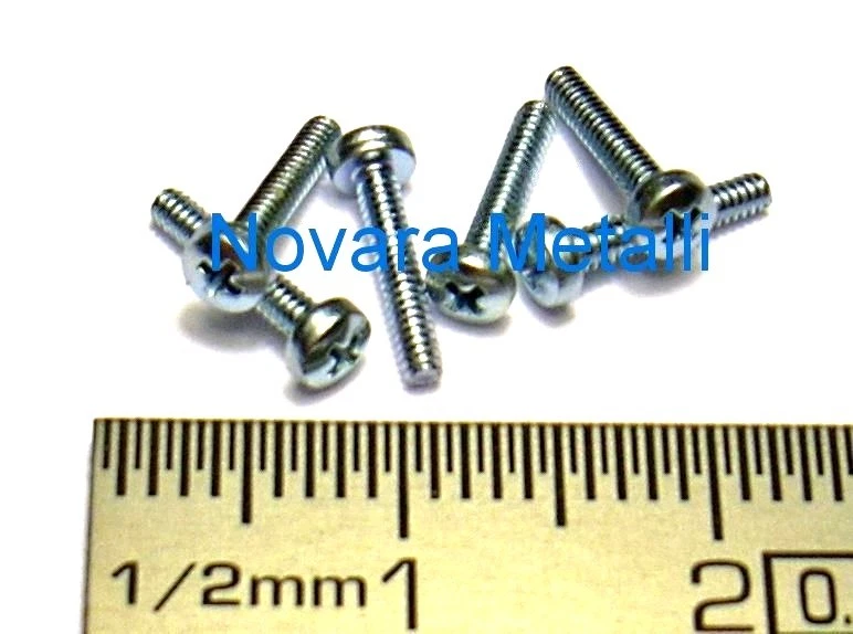 100 microviti T.Cilindrica M1,6 M1,6x4 croce 4.8 viti   - Immagine 1 di 1