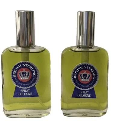 8 botellas de vidrio British Sterling Spray Colonia 1 oz cada una SIN CAJA ORIGINALES AÑOS 90 Foto 1 de 2