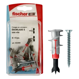 FISCHER 552868 Tassello autoforane con vite DUOBLADE S K in blister - Foto 1 di 4