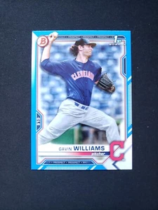2021 Bowman Draft Blue Parallel /150 Gavin Williams #BD-93 1st First - Picture 1 of 4