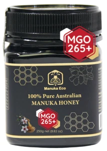 MANUKAECO - 100% PURE RAW AUSTRALIAN MANUKA HONEY MGO 265+ ; 250G - Picture 1 of 6