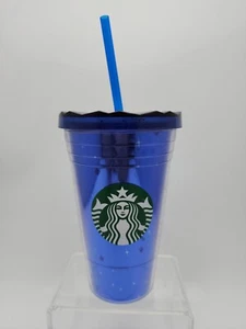 Starbucks Disneyland 60th Diamond Anniversary Tumbler 16 oz blau Tasse mit Strohhalm - Bild 1 von 7