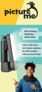 Picture Me 306909 Mini Faltbarer Fülllicht Stabilasator mit Selfie Stick - Bild 1 von 11