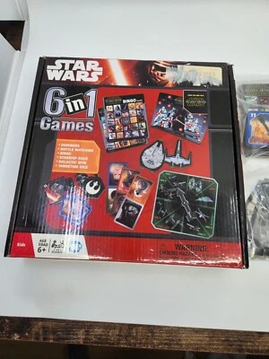 Star Wars 6-in-1 Board Games 2015 (Disney) Dominoes Battle Matching Bingo - Image 1 of 4
