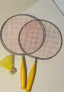 Vintage Badminton Komplettsatz nie benutzt - Bild 1 von 6