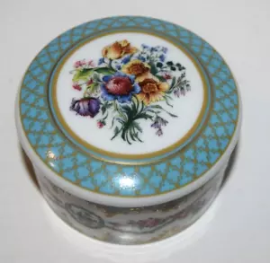 Caja de baratijas de porcelana Le Beau Bain Andrea de Sedak hecha en Japón - Imagen 1 de 4