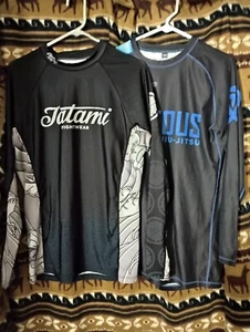 Lot 2:Compression Fight Wear,Long Sleeve Mens L  - Picture 1 of 6