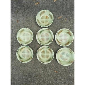 7 Vernon Kilns Raffia 5 5/8" Berry / Fruit Bowls - Picture 1 of 3