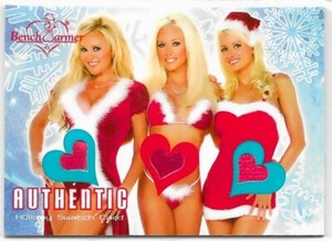 BENCHWARMER CHRISTMAS KENDRA WILKINSON HOLLY MADISON BRIDGET BIKINI SWATCH CARD 