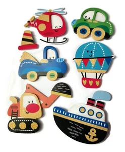 JUGUETES PARA VEHÍCULOS - Pegatina artesanal de álbum de recortes emergente 3D cuadrado de artesano - Imagen 1 de 1