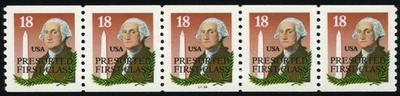 US #2149e-P# 33333  18¢ Wash. Monument PS5 PNC5, XF NH MNH, fully tagged error - Image 1 of 2