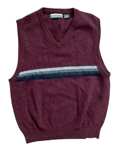 Structure Urban Wear Vest V-Neck 100% LAMBSWOOL Mens Medium 90s grunge old money - Picture 1 of 4