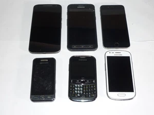 Lote de trabajo 6 teléfonos móviles no probados Samsung Motorola etc. - Imagen 1 de 10