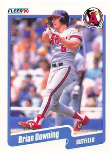 Brian Downing 1990 Fleer 130  California Angels  Baseball Card - Picture 1 of 2