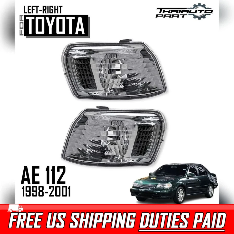 Luz de señal de giro de lámpara de esquina sin par de bombillas para Toyota Corolla AE112 1998-01 Foto 1 de 4