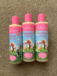 Childs Farm Conditioner Strawberry & Organic Mint 3 x 250ml FREEPOST - Picture 1 of 6