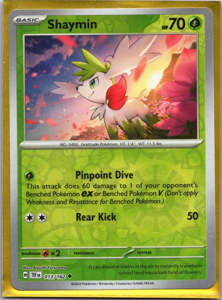 Shaymin, SV05: Temporal Forces, 013/162, Uncommon, NM - Image 1 of 1