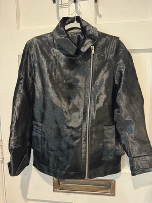 Alexander Wang Real Calf Hair & Lambskin Structured Jacket — Size 4 - Image 1 of 4