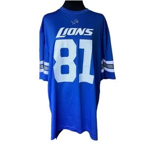 Calvin Johnson #81 Detroit Lions NFL Team Apparel Football Blue Jersey Shirt XL - Picture 1 of 18