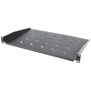 Intellinet 19" Fachboden Frontmontage 1 HE 350 mm Tief perforiert schwarz 714891 - Bild 1 von 3