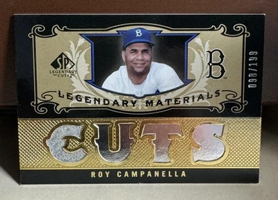 2007 SP Legendary Cuts Materials Roy Campanella GAME-USED JERSEY 98/199 - Image 1 of 2