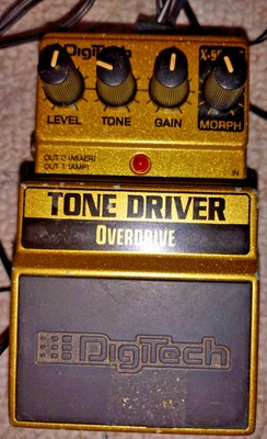Pedal efecto guitarra DigiTech TONE DRIVER Overdrive Distortion serie X pwr. unidad Foto 1 de 4