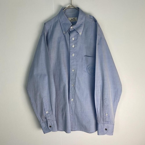 HERMÈS Camicia HERMES uomo serie bottoni ricamati con emblema