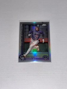 Colorado Rockies Brenton Doyle 2025 Topps Chrome Baseball Refractor Parallel - Picture 1 of 2
