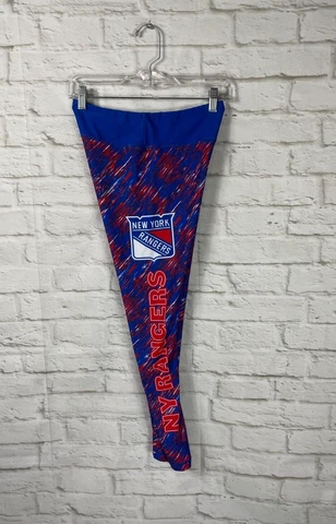 NHL Hockey Womens New York Rangers Athletic Leggings Size Medium Cover
