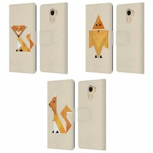 ALYN SPILLER ABSTRACT TRIANIMALS LEATHER BOOK CASE FOR WILEYFOX & ESSENTIAL - Imagen 1 de 7