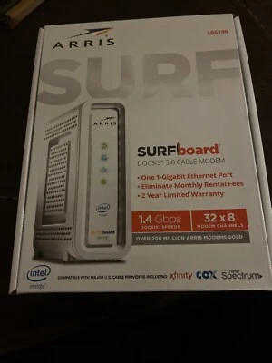 ARRIS SURFboard - SB6190 - DOCSIS 3.0 32 x 8 Gigabit Cable Modem - Image 1 of 2