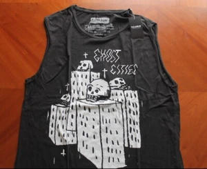 PULL&BEAR (ZARA) MAN TANK T-SHIRT "GHOST CITIES" | 9240 | XL | NEW! SOLD OUT! - Picture 1 of 11