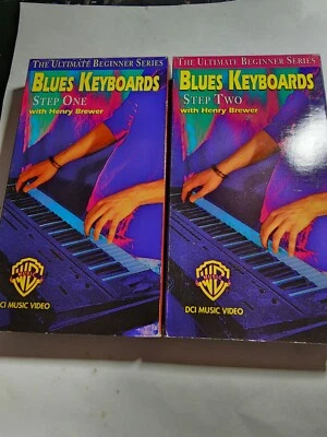 BLUES KEYBOARDS Step 1 & Step 2 VHS - Ultimate Beginner Series VG+ B6 - Image 1 of 2